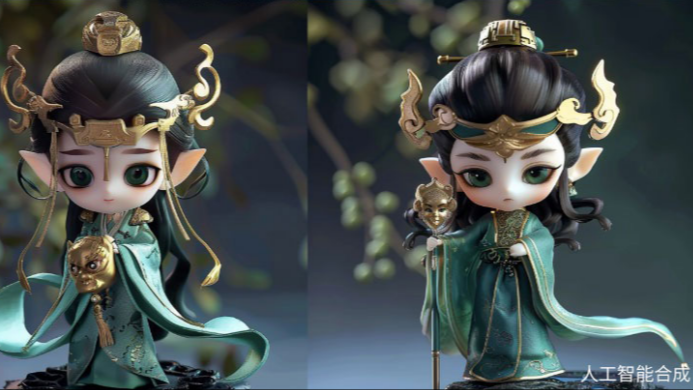 靜態(tài)海報(bào) | 三星堆 “文物擬人”AI形象設(shè)計(jì)