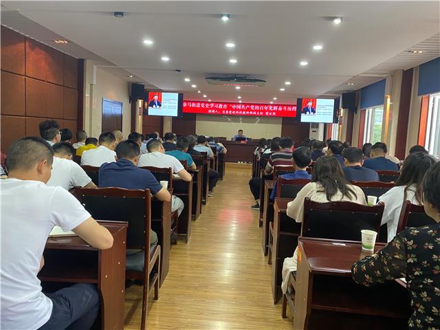 金马街道开展“中国共产党的百年光辉奋斗历程”党史学习教育