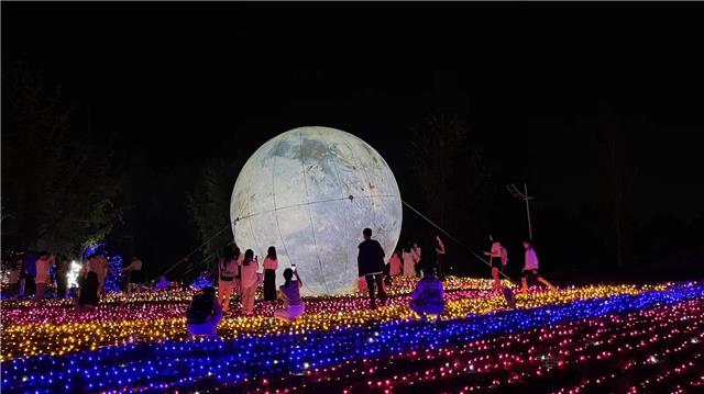 七彩海巢首届萌宠夜游节中秋启幕 万名游客夜晚“追光”