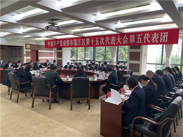 区政协党组书记蒋莉参加第五代表团分团讨论