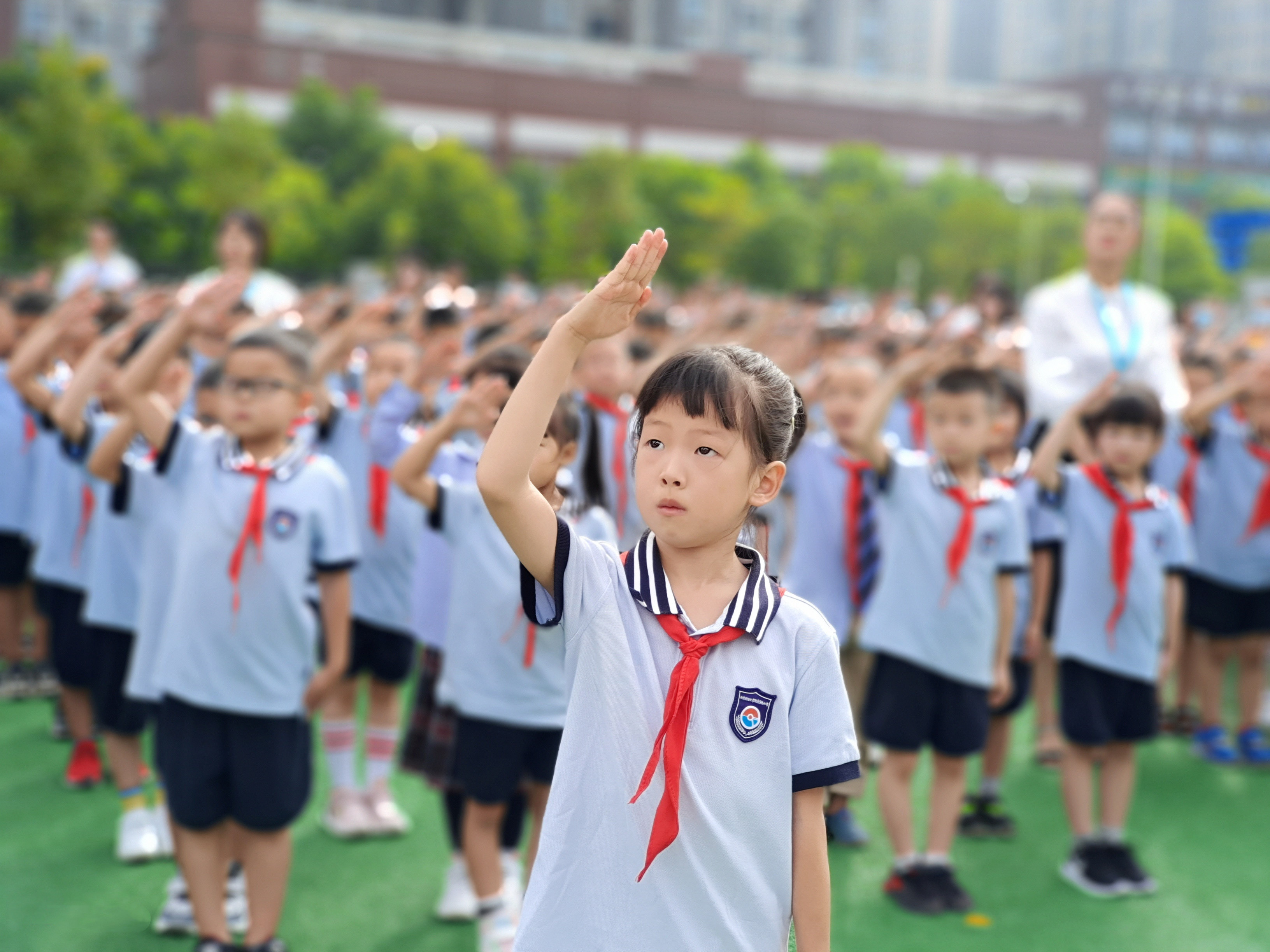新学期，新征程，温江少年们，乘风破浪吧！（图 @ 简雪艳）