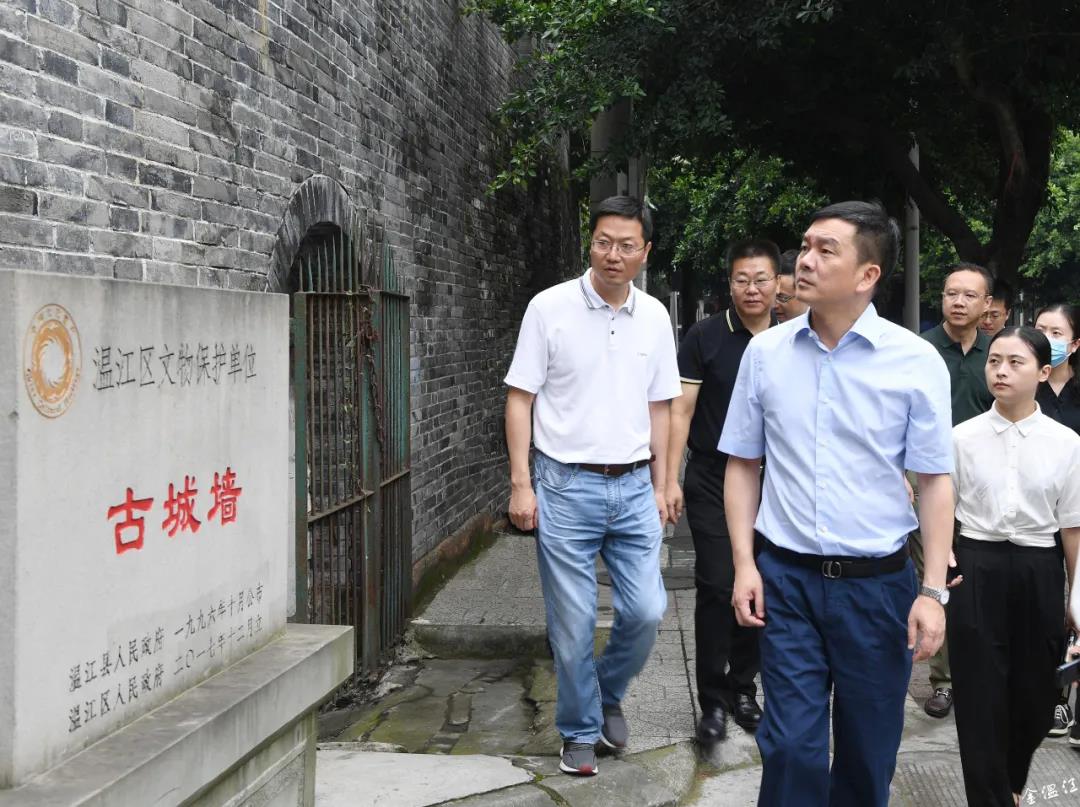 王乾率队调研城市有机更新历史文化保护传承工作