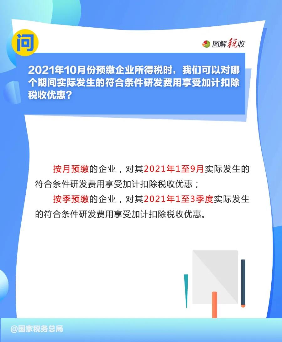 赶紧收藏！10月征期申报享受研发费用加计扣除优惠，这9个问答能帮你