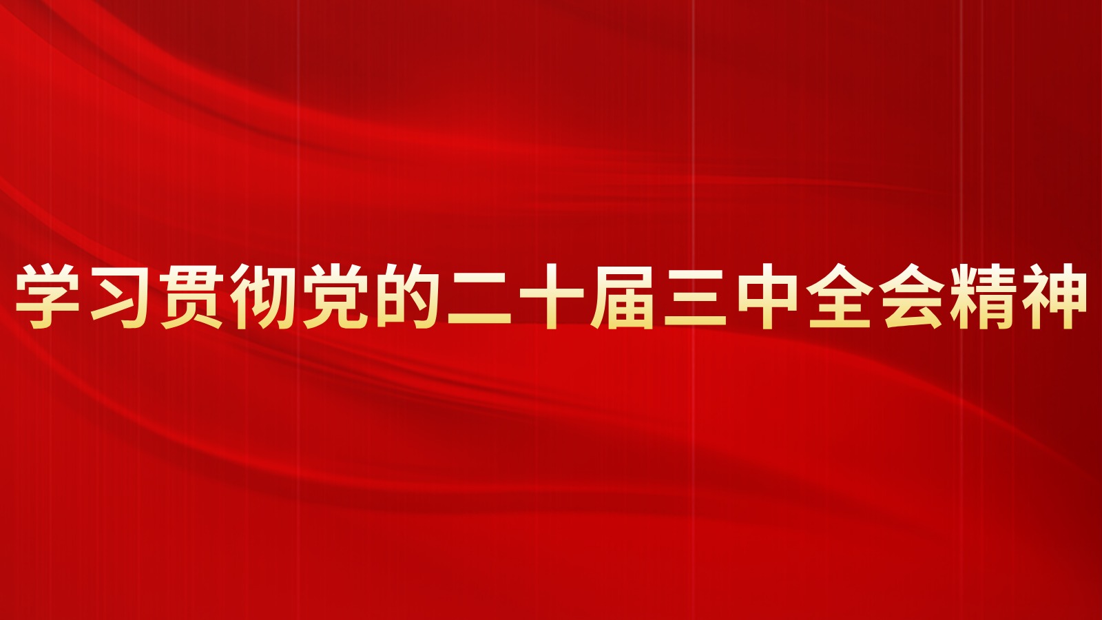 学习贯彻党的二十届三中全会精神