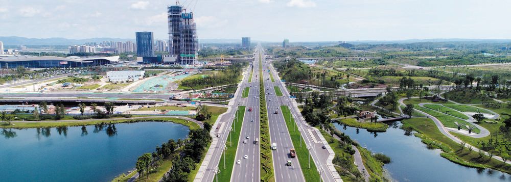 天府大道10多公里路段完成森林化改造 出行步步皆风景