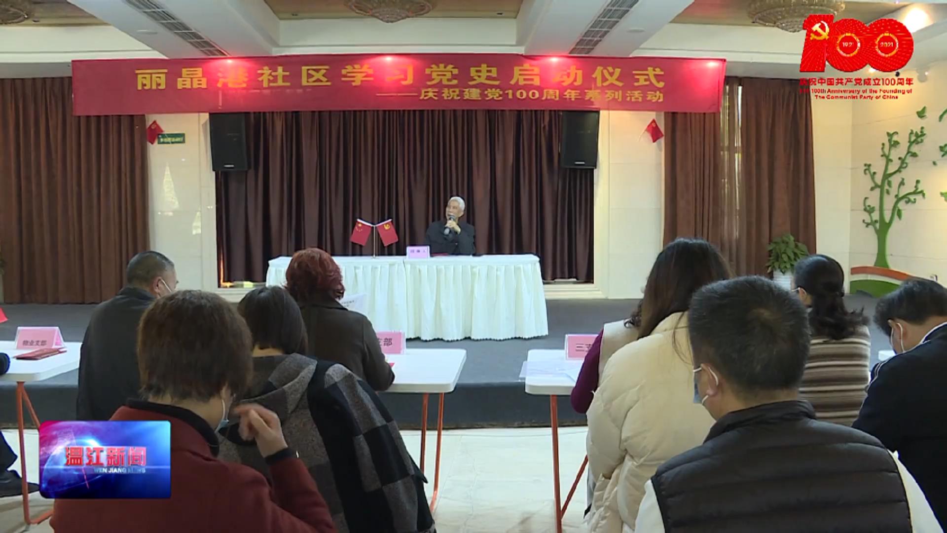 丽晶港社区启动党史学习教育