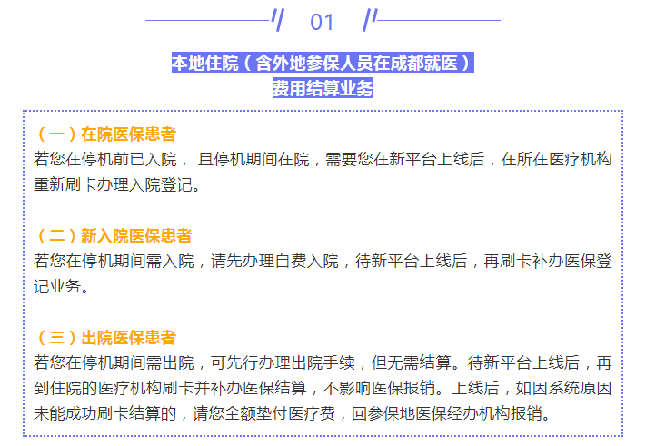 医保停机切换期间，住院、就医、购药等业务如何办？服务指南来了